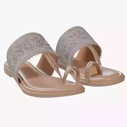 Women slipper 36 Low-poly 3D model