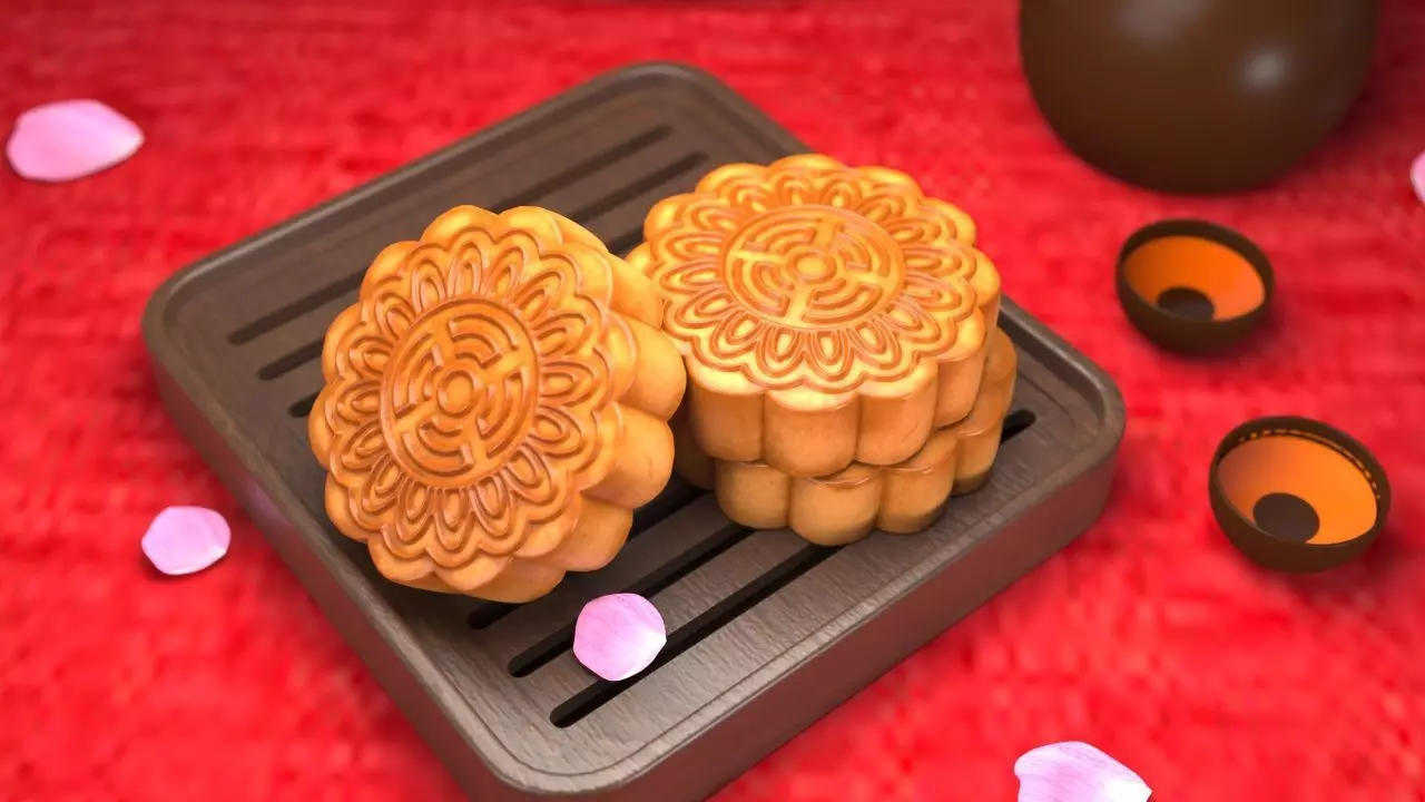 Moon Cake 3D model 3D model_5