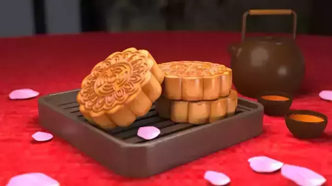 Moon Cake 3D model