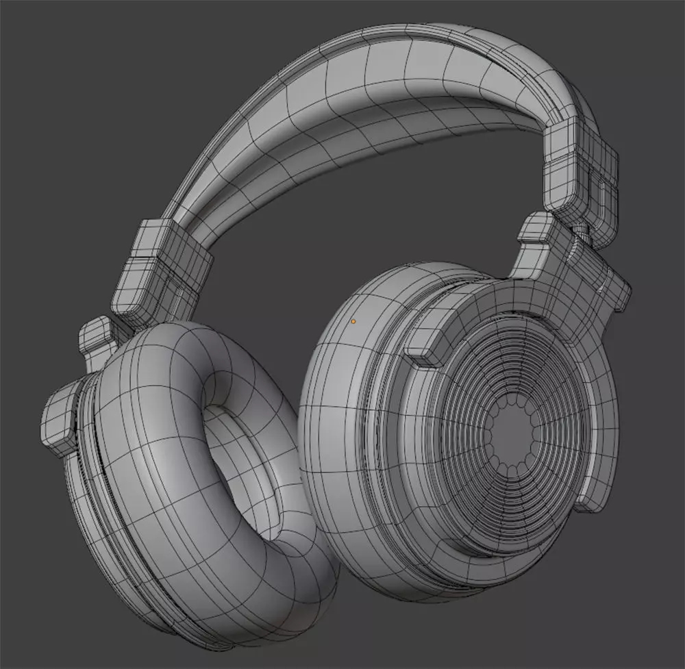 Colorful Dj Headphones  3D model_5