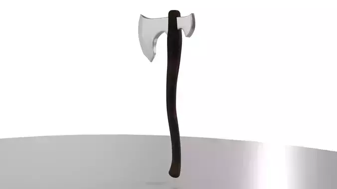 Battle Axe Low-poly 3D model