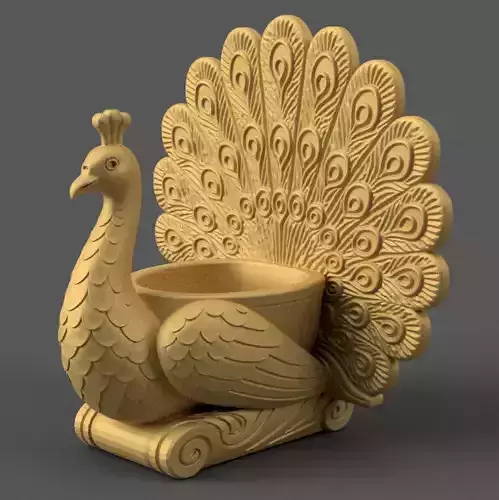 Elegant Peacock planter