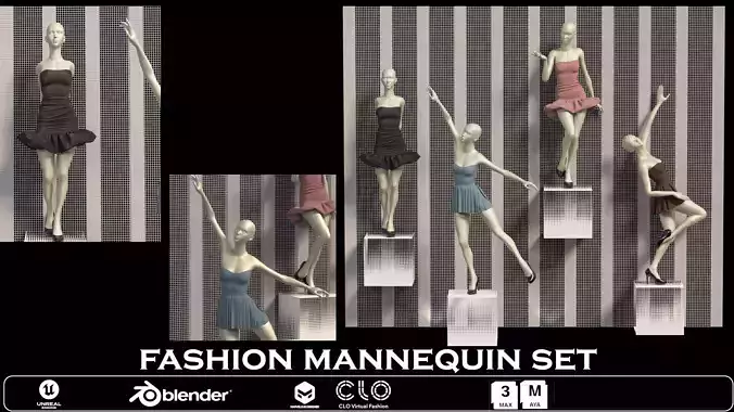 fashion mannequin set