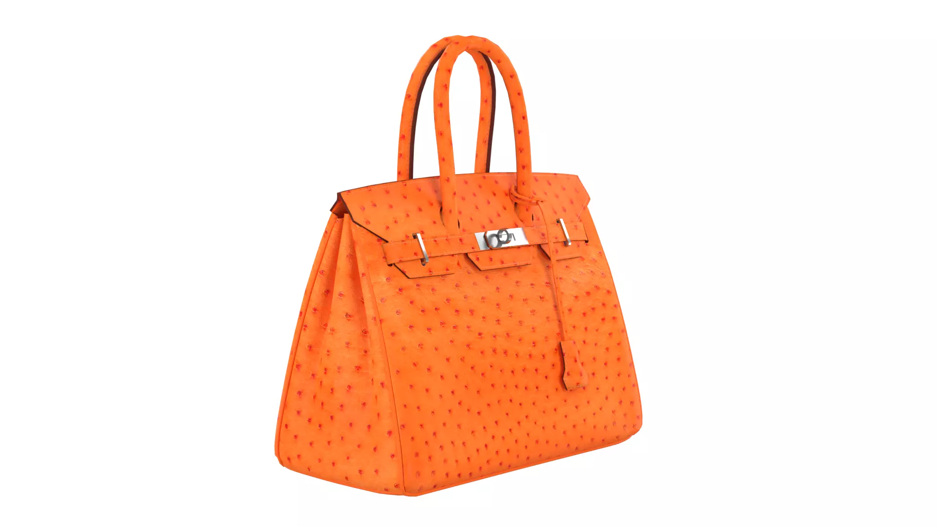 Luxury Birkin 30 Style Handbag 3D Model Low-poly 3D model_5