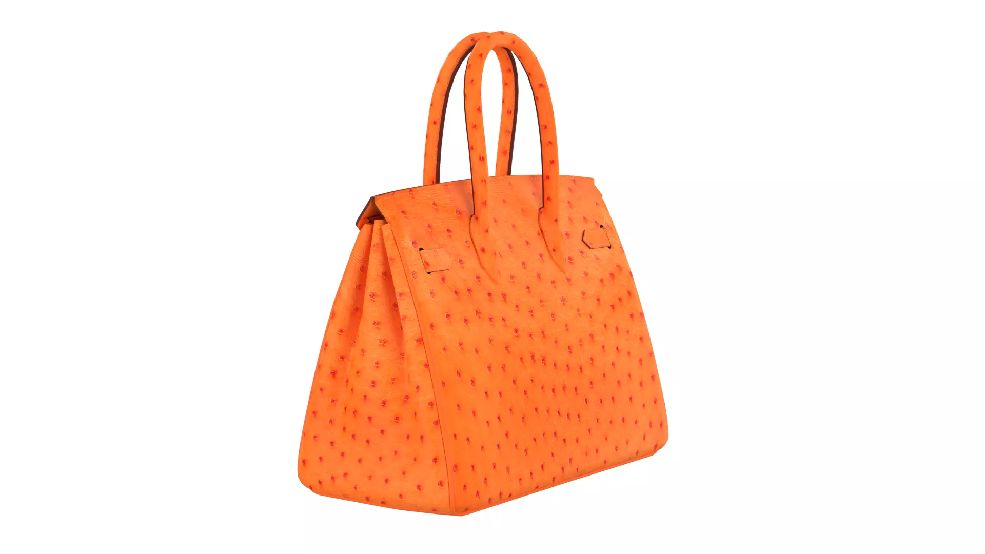 Luxury Birkin 30 Style Handbag 3D Model Low-poly 3D model_14