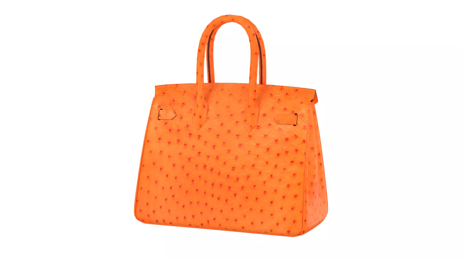 Luxury Birkin 30 Style Handbag 3D Model Low-poly 3D model_1