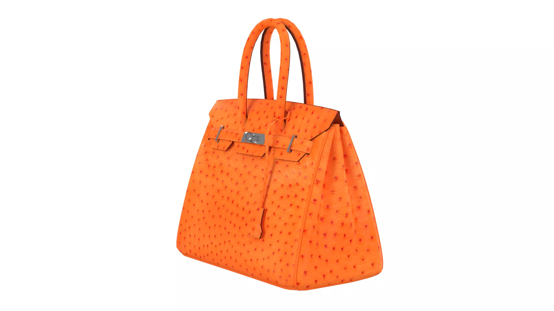 Luxury Birkin 30 Style Handbag 3D Model Low-poly 3D model_11