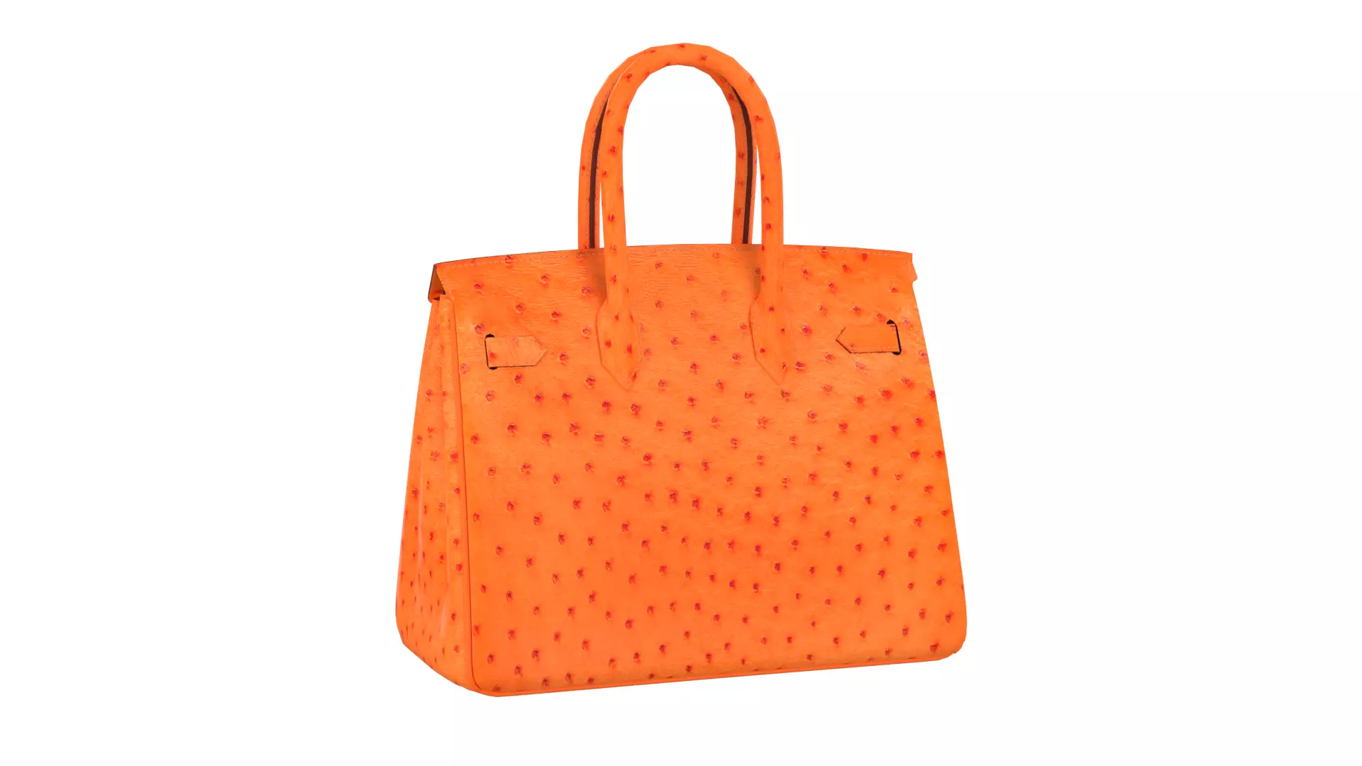 Luxury Birkin 30 Style Handbag 3D Model Low-poly 3D model_15