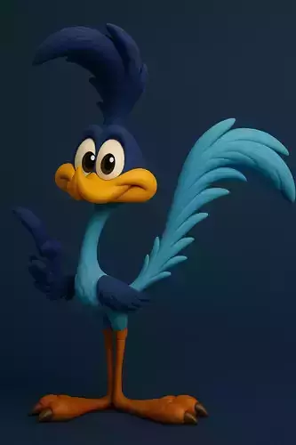 Road Runner Cartoon 3d Model 3D print model