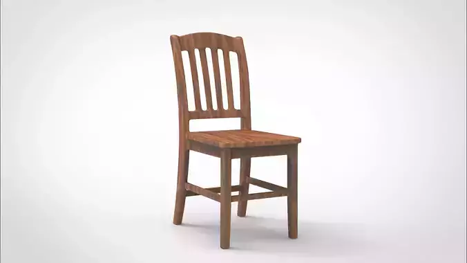 Wooden Chair - 3D print model