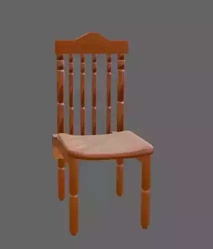 chair furnture   Low-poly 3D model 