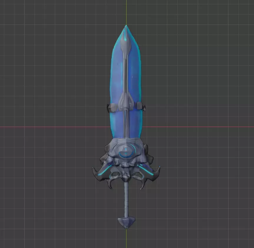 Futuristic sword 3D print model