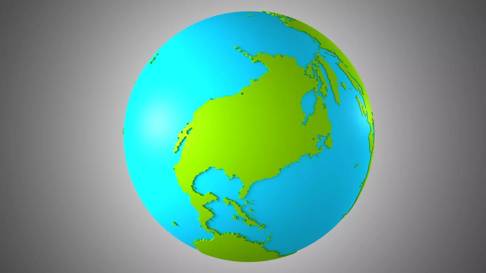 Bundle of 29 Solid Color 3D Globe Earth Models 3D Model Collection_28