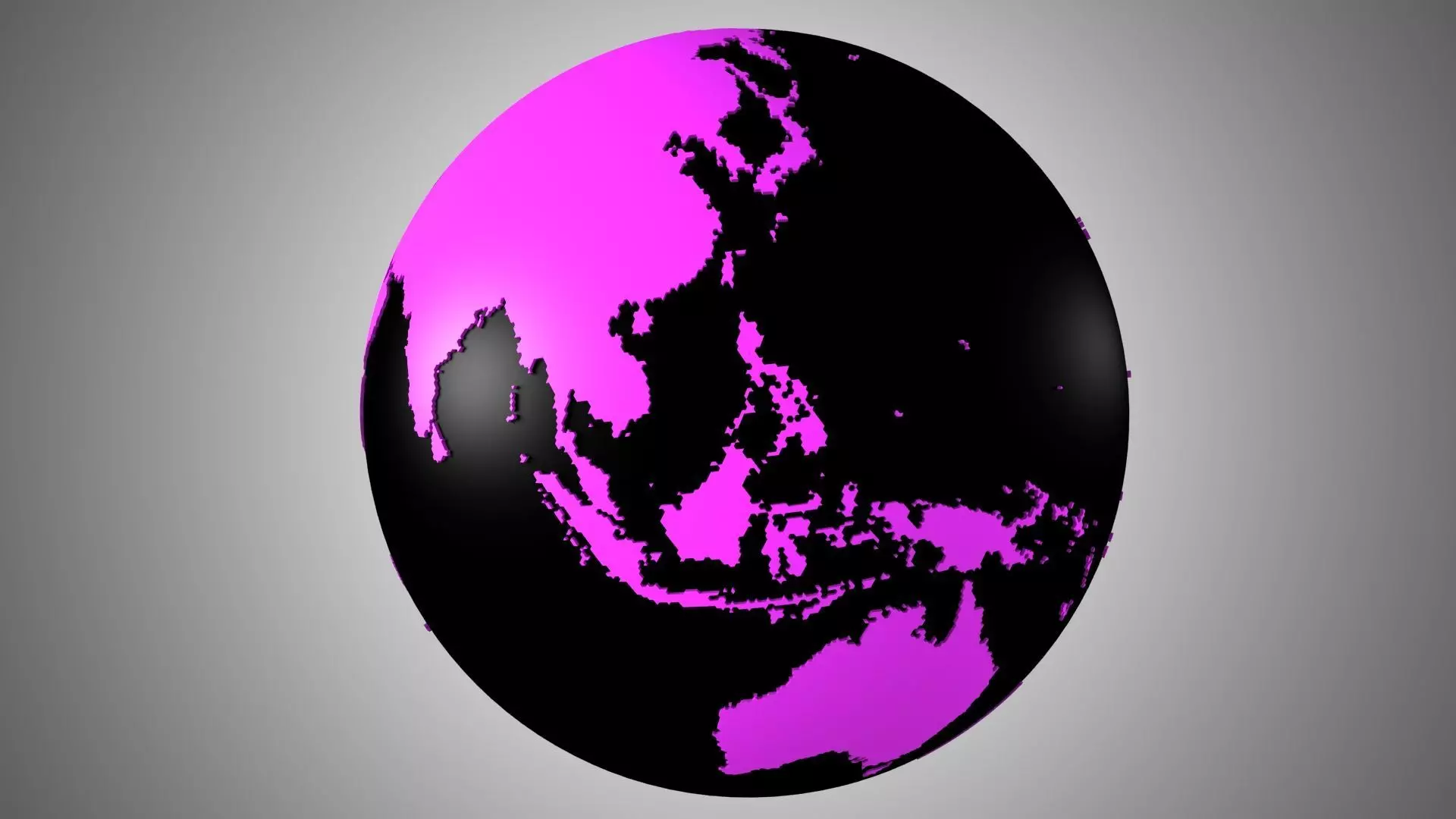 Bundle of 29 Solid Color 3D Globe Earth Models 3D Model Collection_14