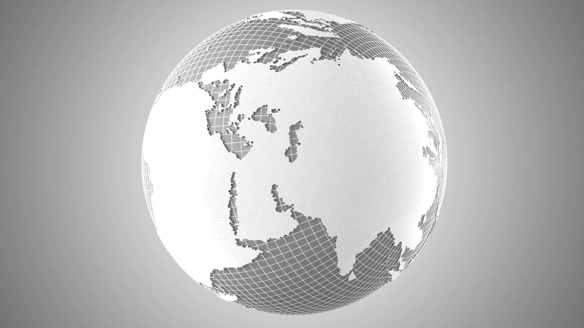 Bundle of 29 Solid Color 3D Globe Earth Models 3D Model Collection_39