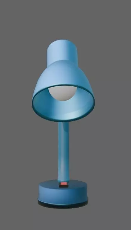 Desk Lamp blue-red Low-poly 3D model  Texture_0