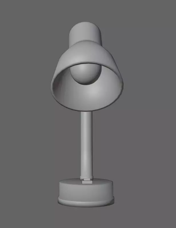 Desk Lamp blue-red Low-poly 3D model  Texture_3