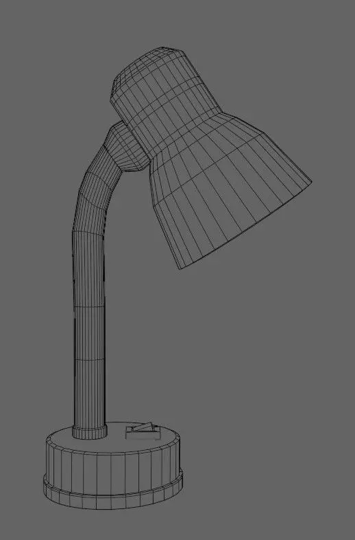 Desk Lamp blue-red Low-poly 3D model  Texture_5