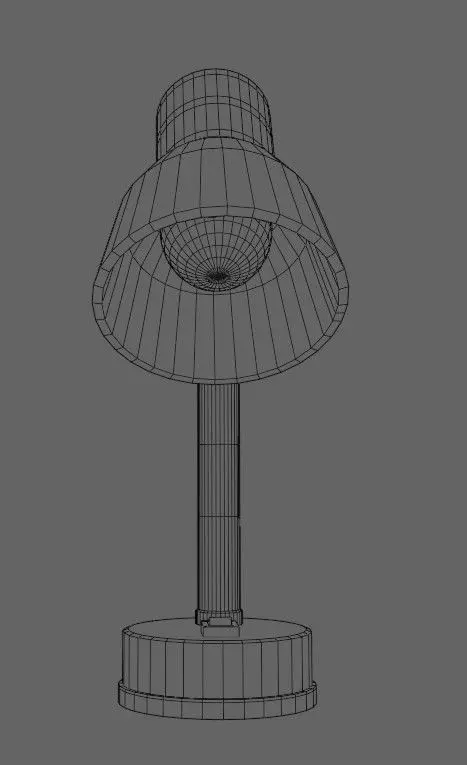 Desk Lamp blue-red Low-poly 3D model  Texture_2