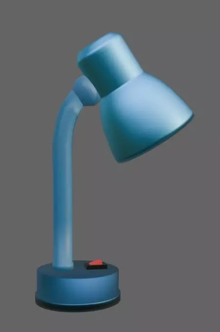 Desk Lamp blue-red Low-poly 3D model  Texture_6