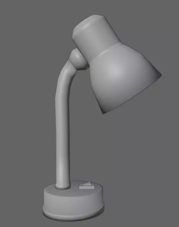 Desk Lamp blue-red Low-poly 3D model  Texture_4