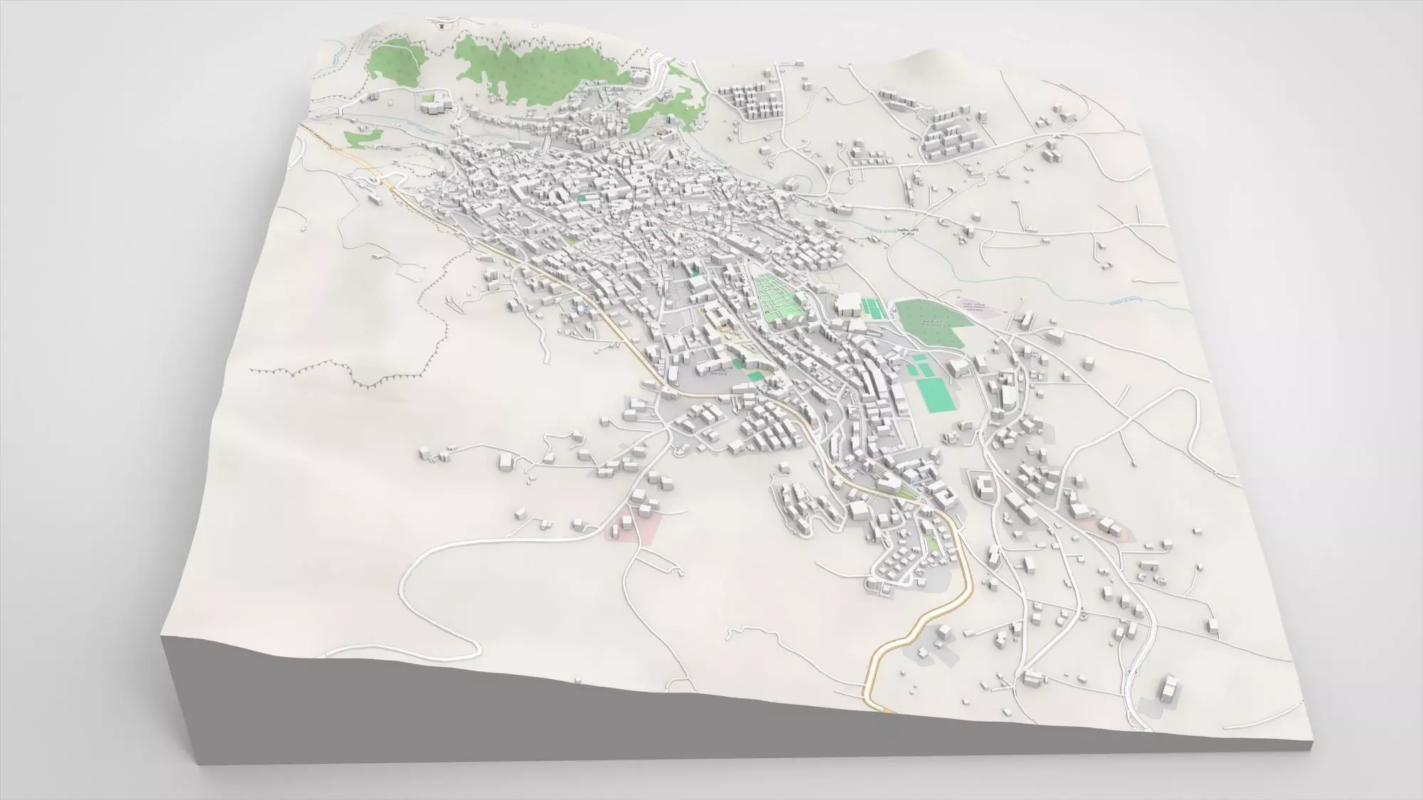 Cityscape Corleone Palermo Italy 3D model_8