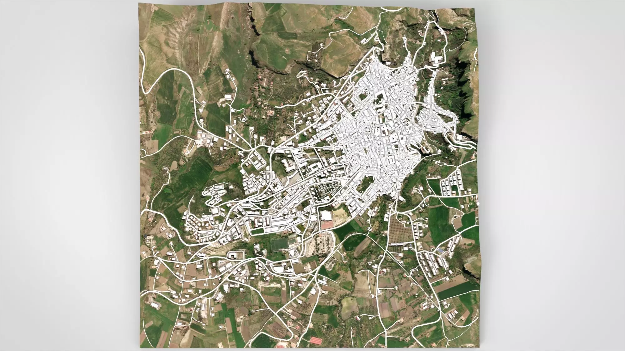 Cityscape Corleone Palermo Italy 3D model_11