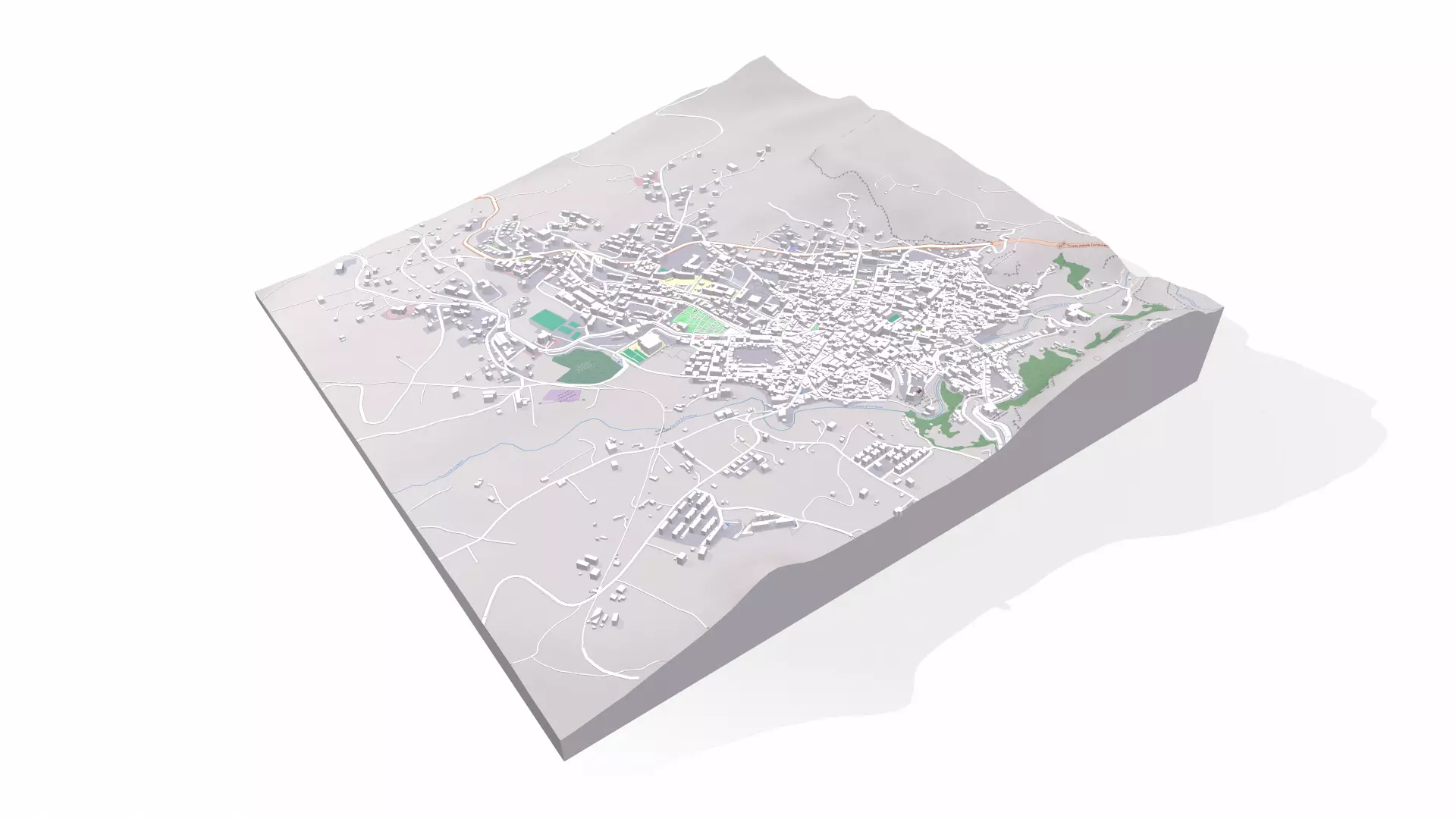 Cityscape Corleone Palermo Italy 3D model_10