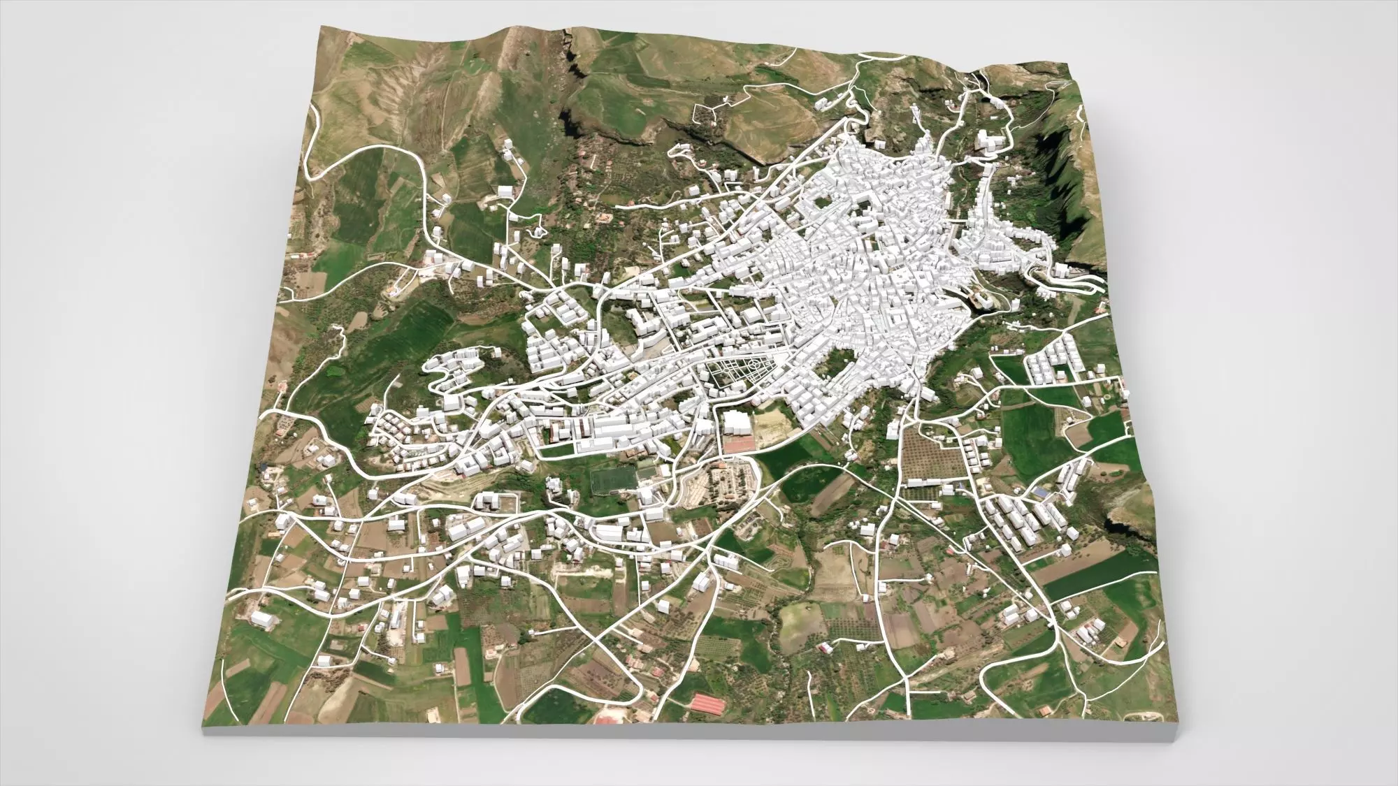 Cityscape Corleone Palermo Italy 3D model_9