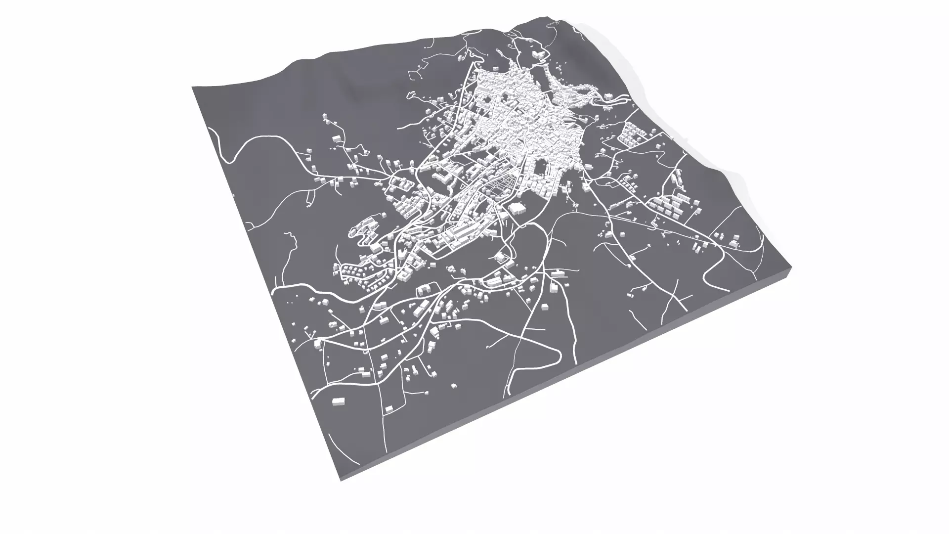 Cityscape Corleone Palermo Italy 3D model_14