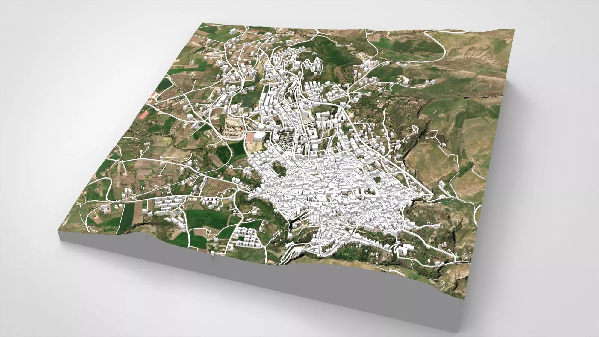 Cityscape Corleone Palermo Italy 3D model_2