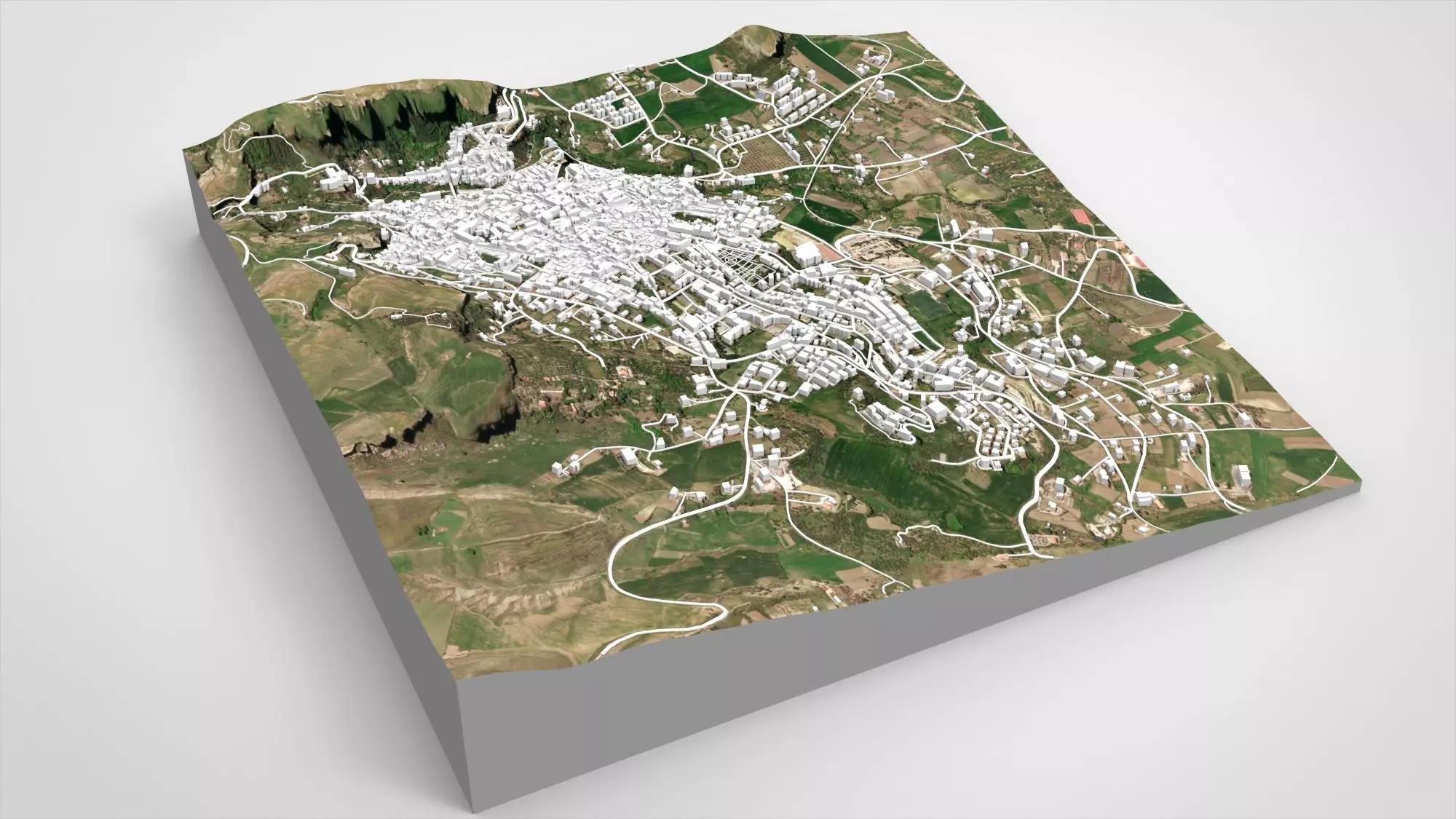 Cityscape Corleone Palermo Italy 3D model_5