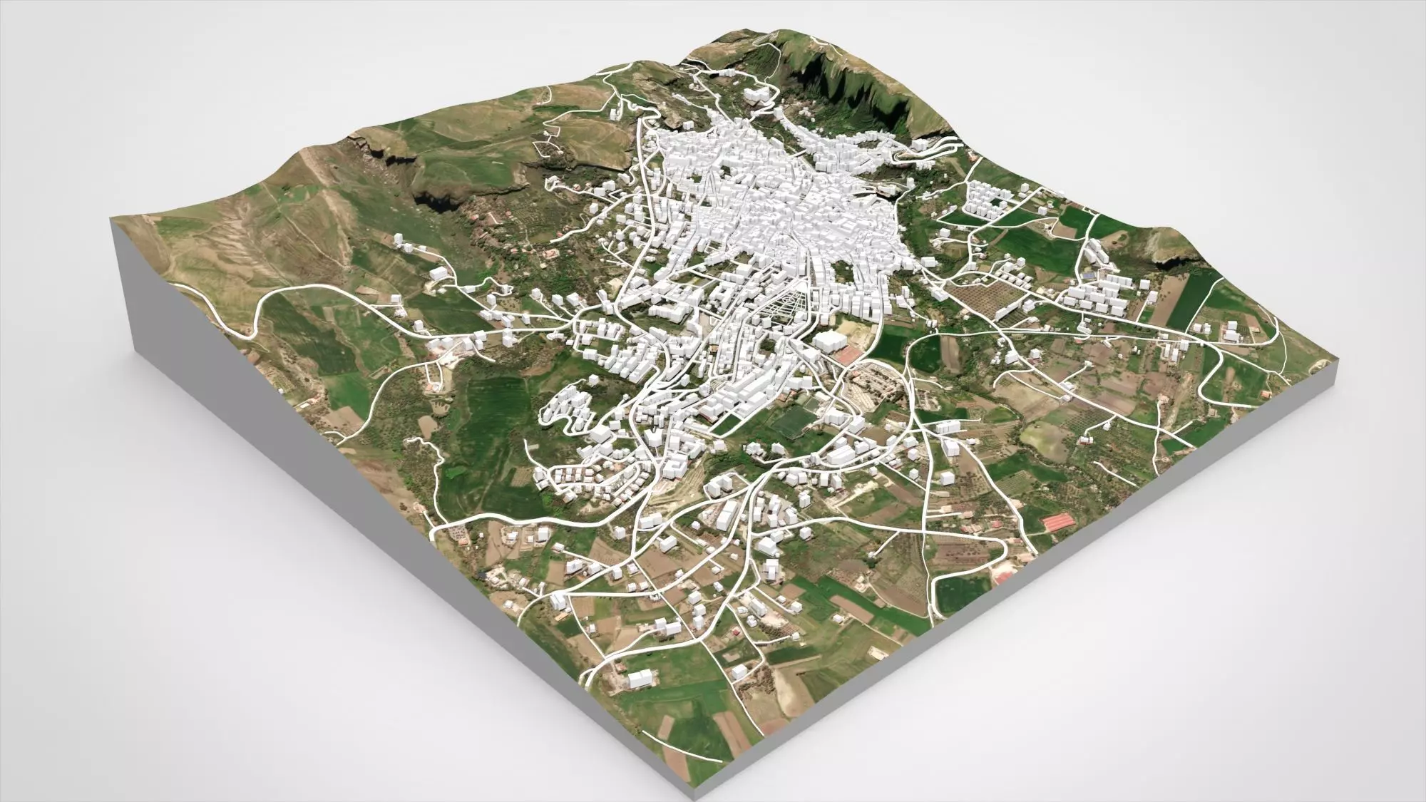 Cityscape Corleone Palermo Italy 3D model_7