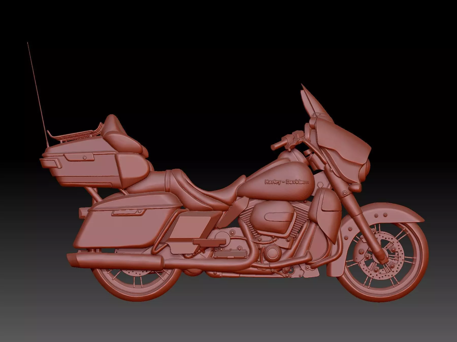 Motorcycle 3D print model