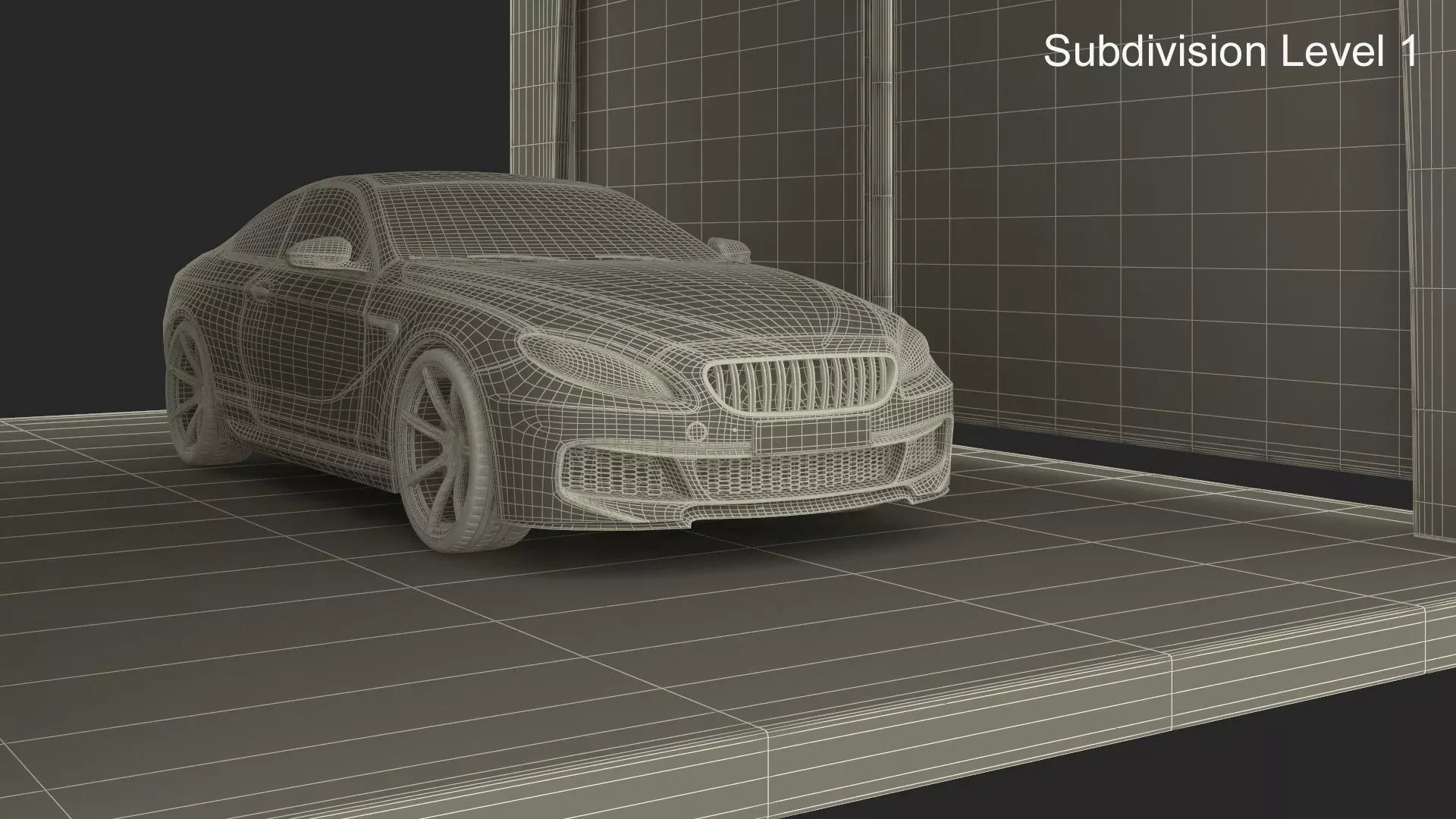 Self Service Car Wash with Vehicles 3D model_22