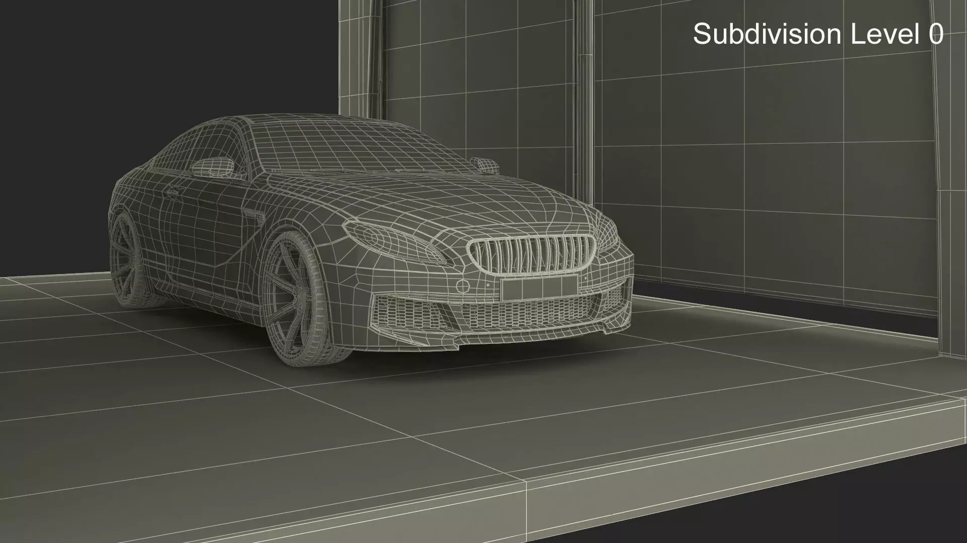 Self Service Car Wash with Vehicles 3D model_21