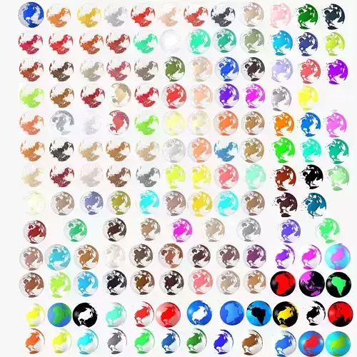 Massive collection of 150 Globes of Earth Models 