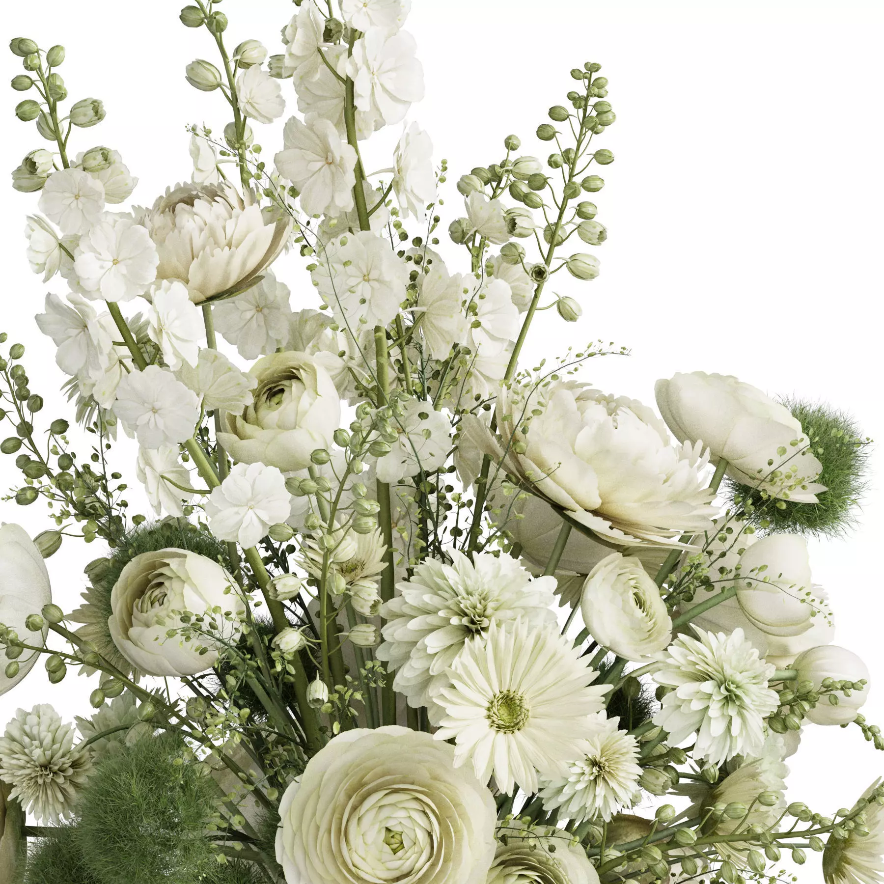 Flower In Vase 89 3D model_3