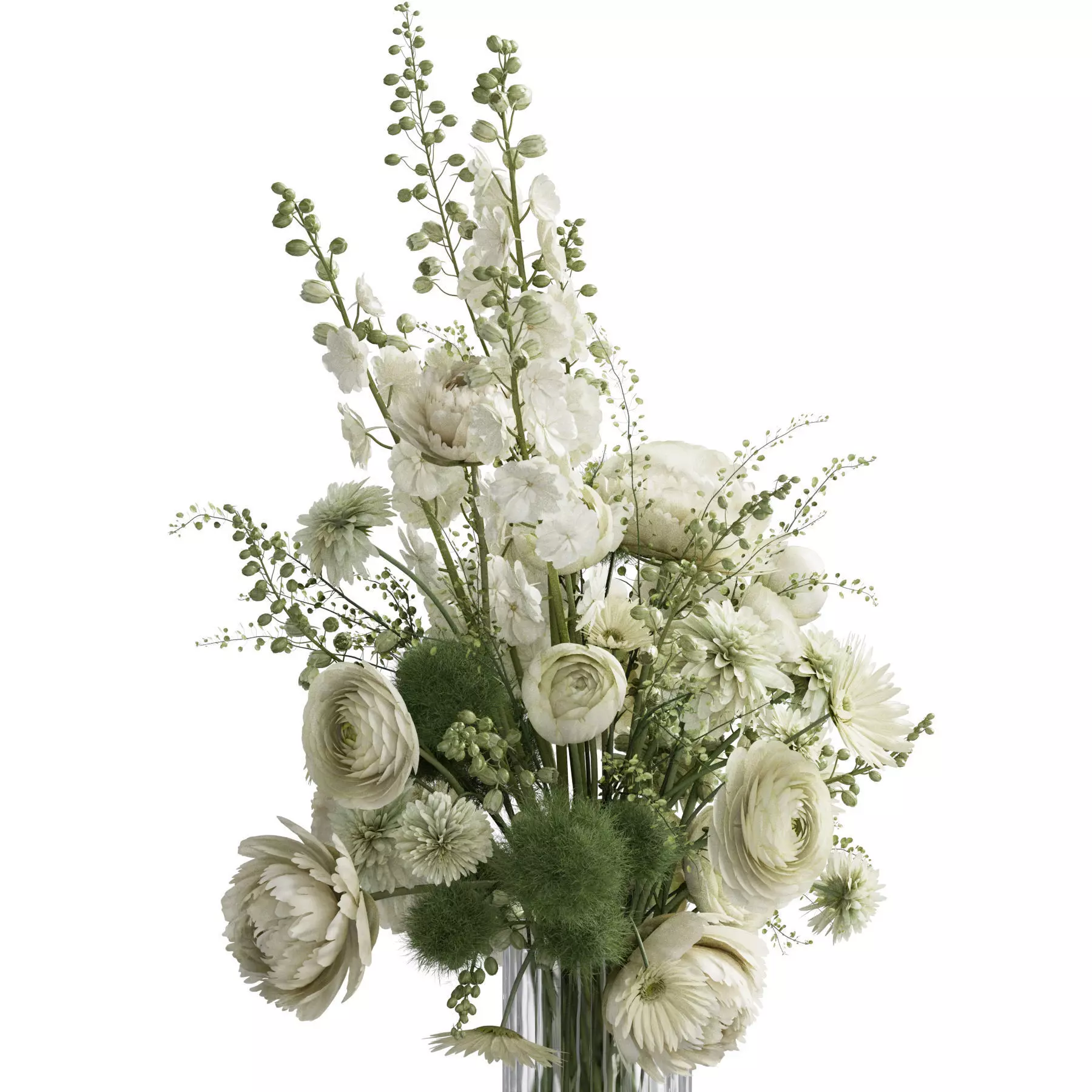 Flower In Vase 89 3D model_2