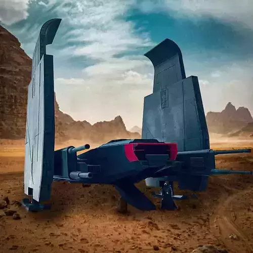 Kylo Ren Command Shuttle 3D print model