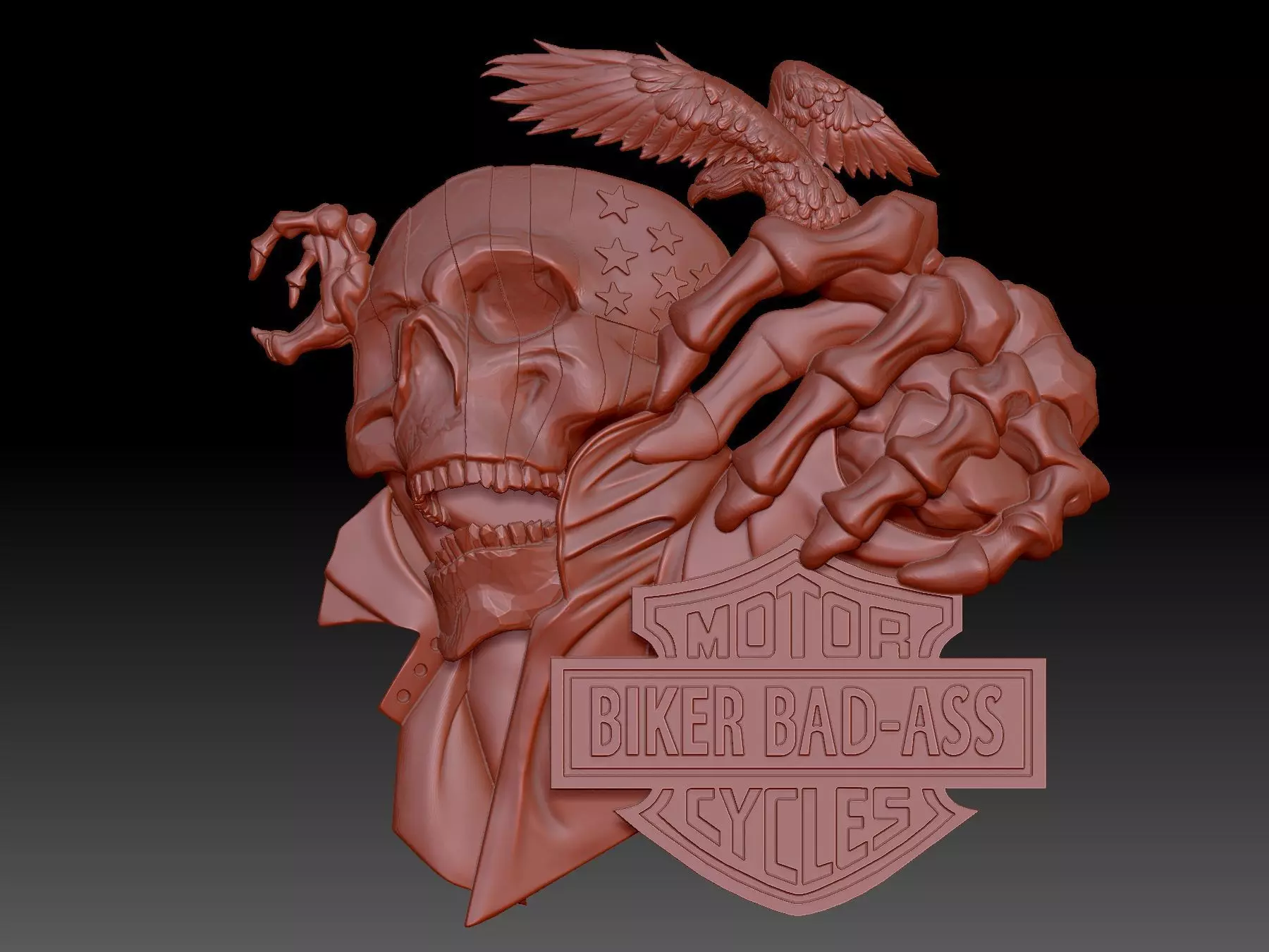 Biker 3D print model