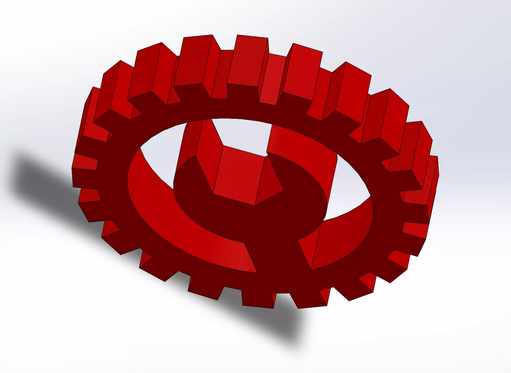 Mechanical Gear Wrench Logo - 3D Printable Engineering Symbol Free 3D print model_2