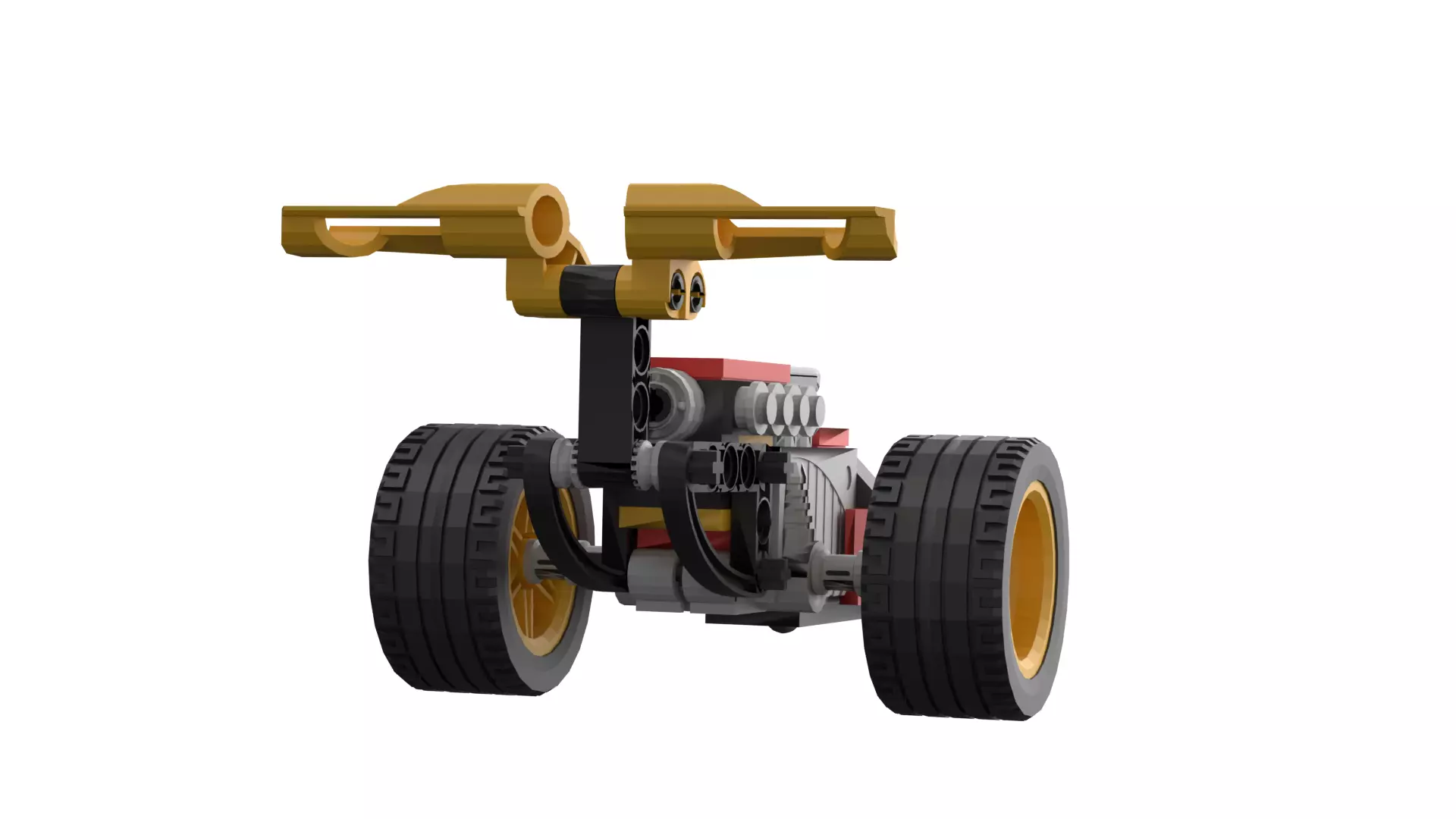 Lego Racing Car Low-poly 3D model_5