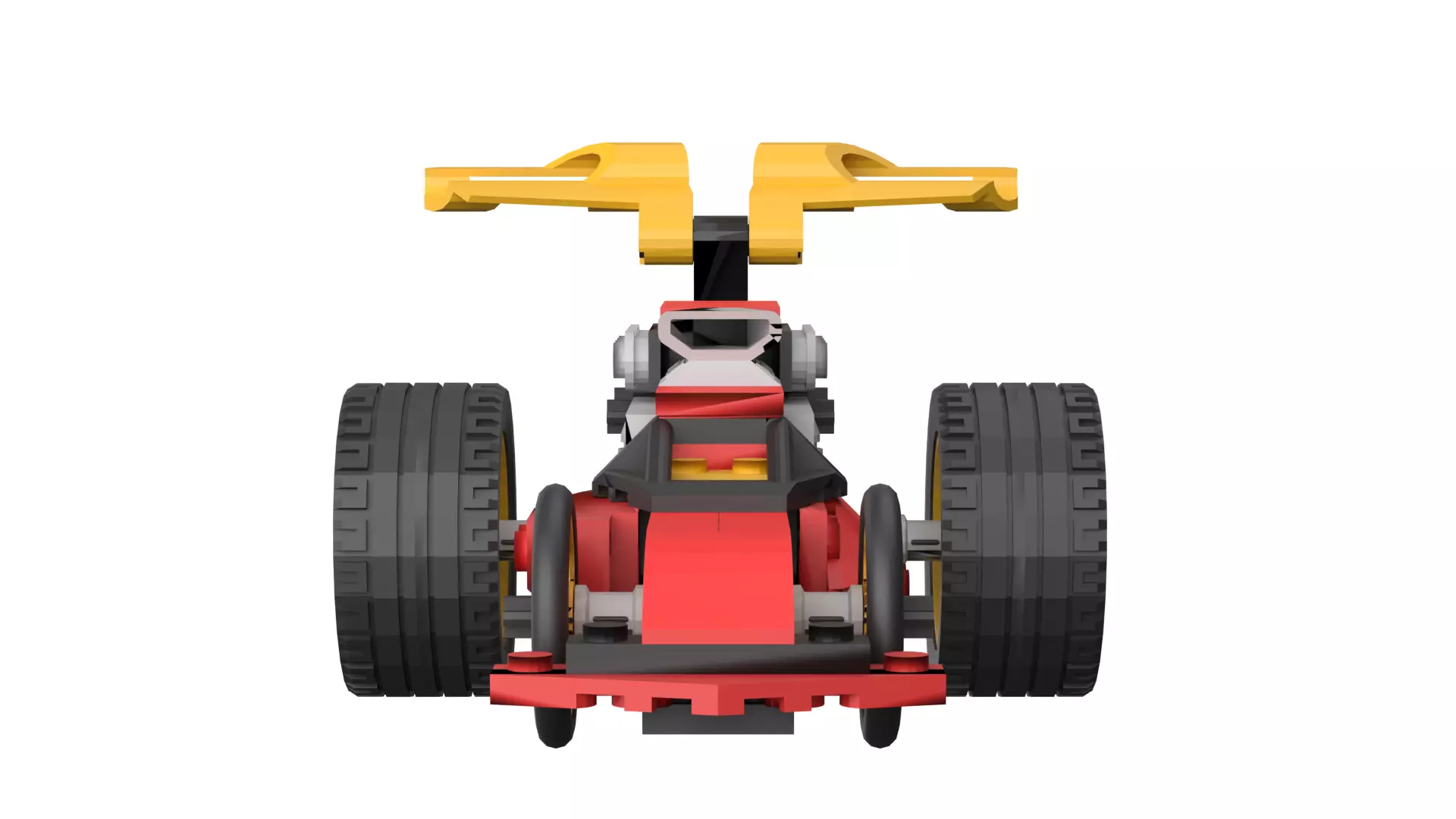 Lego Racing Car Low-poly 3D model_8