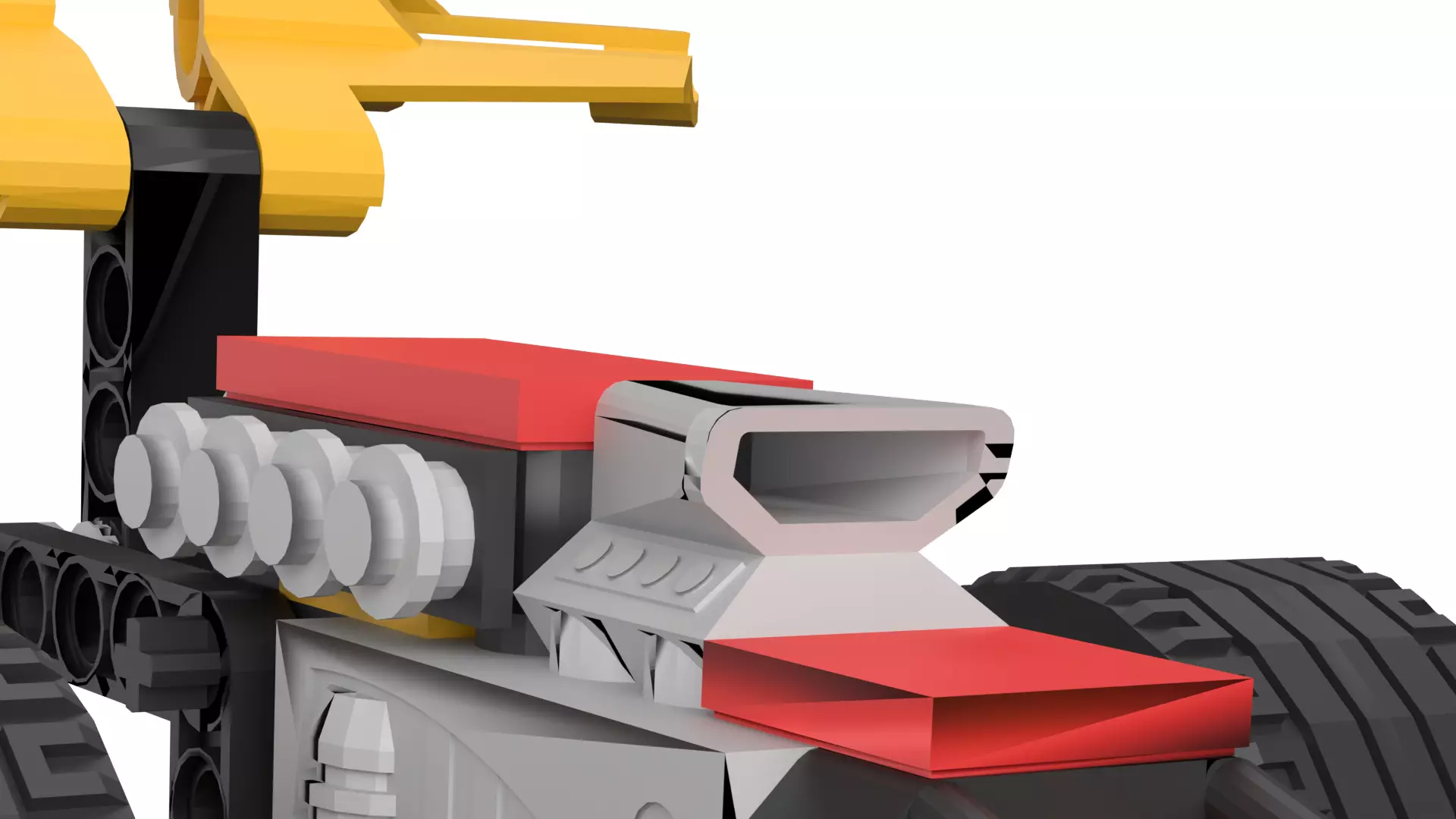 Lego Racing Car Low-poly 3D model_10