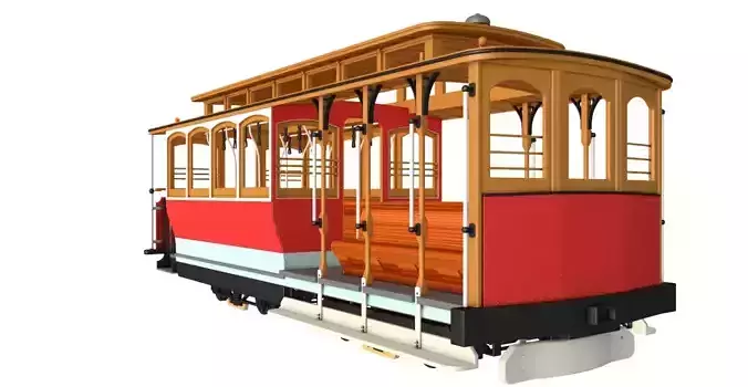 San Francisco Cable Car 3D model
