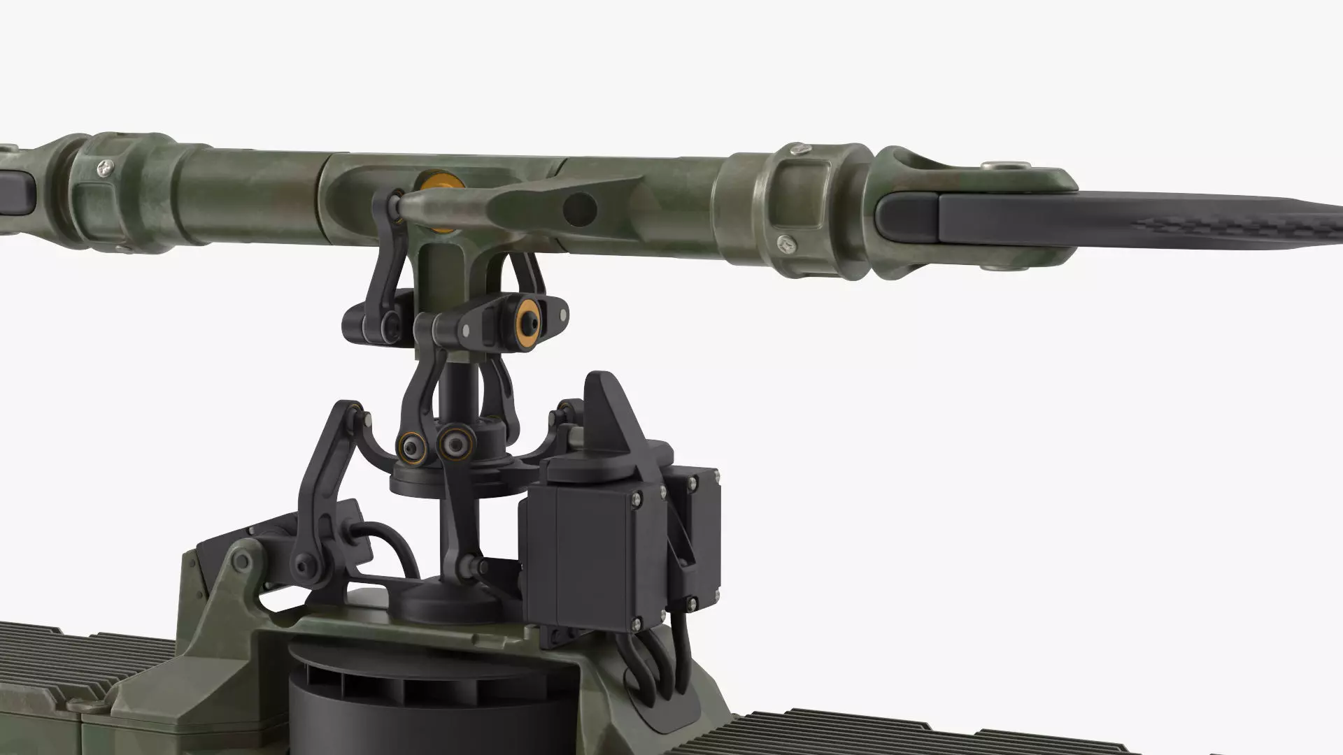 Military Surveillance Drone Rigged 3D model_11