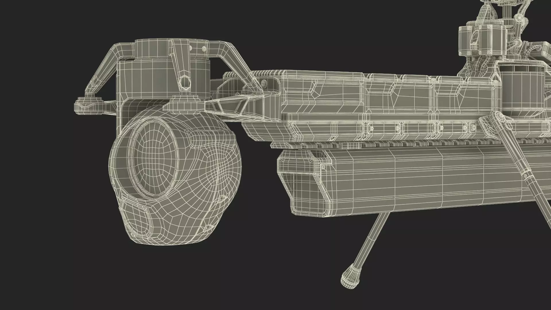 Military Surveillance Drone Rigged 3D model_23
