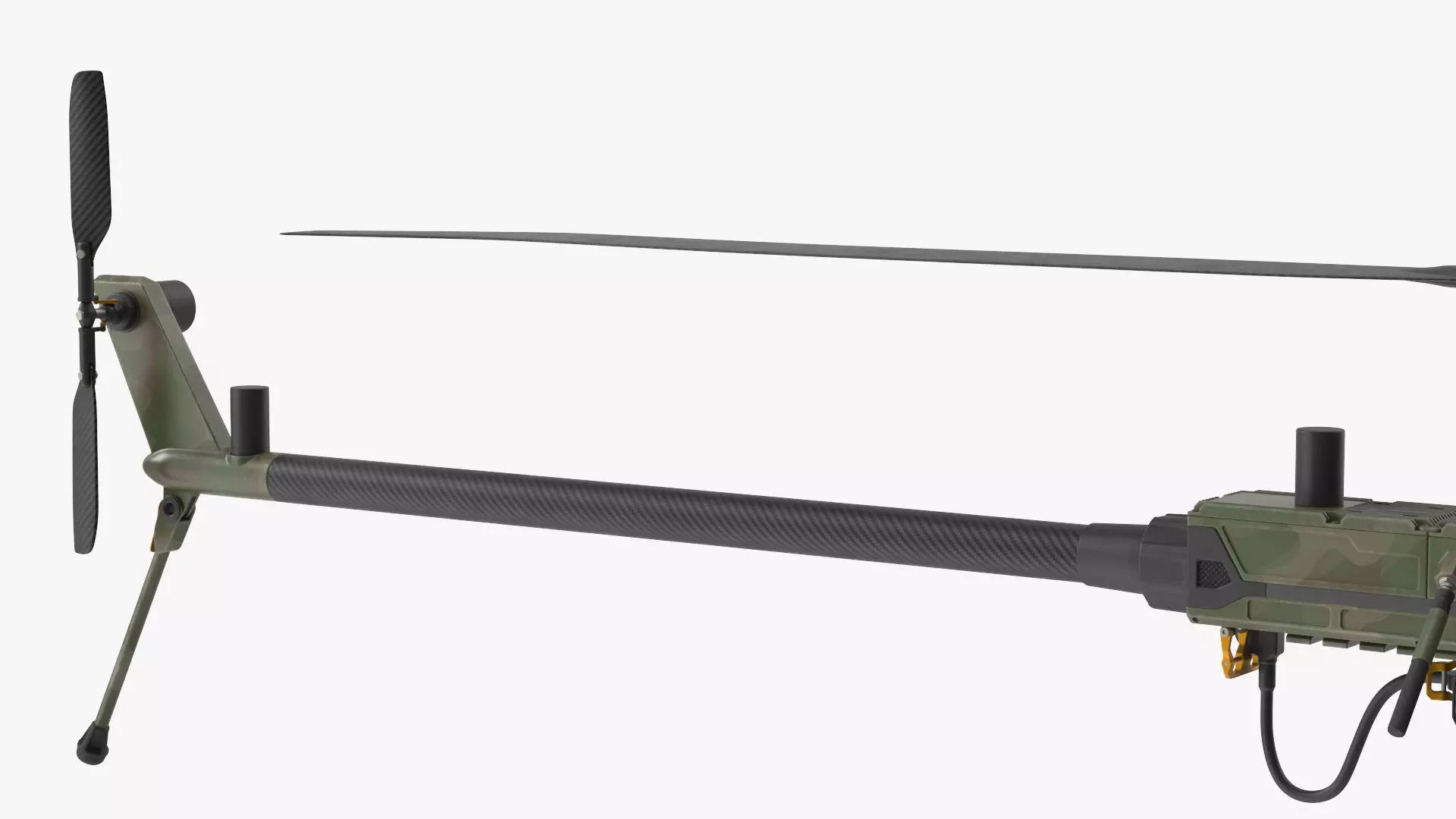 Military Surveillance Drone Rigged 3D model_10