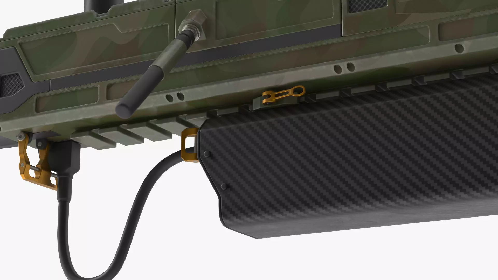 Military Surveillance Drone Rigged 3D model_12